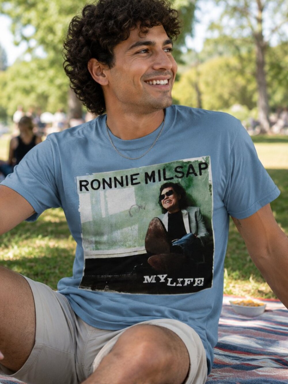 Ronnie Milsap Vintage 2006 Concert T Shirt Large - My Life Music Studio Album